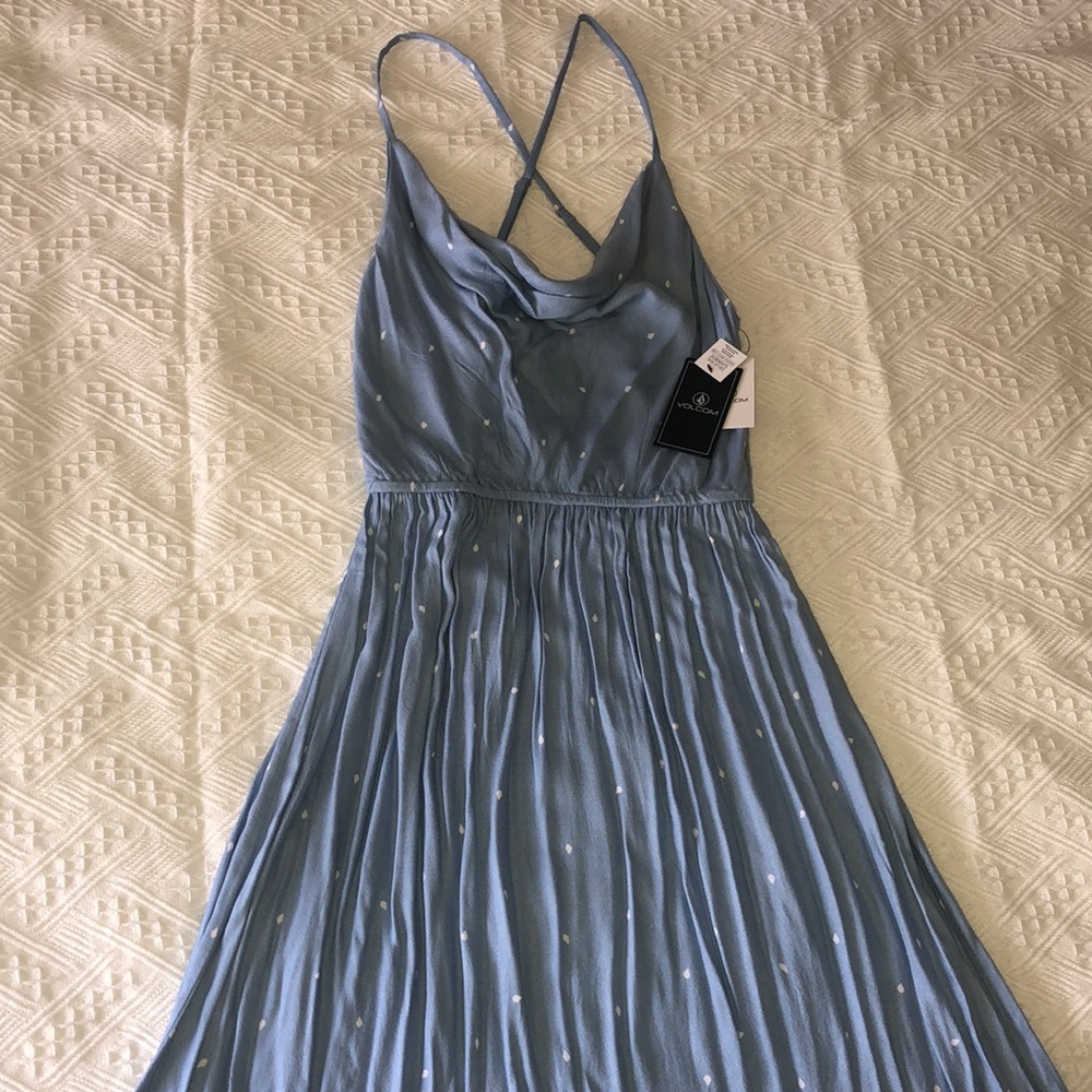 Volcom Women’s Mystic Mama Dress Misty Blue Small